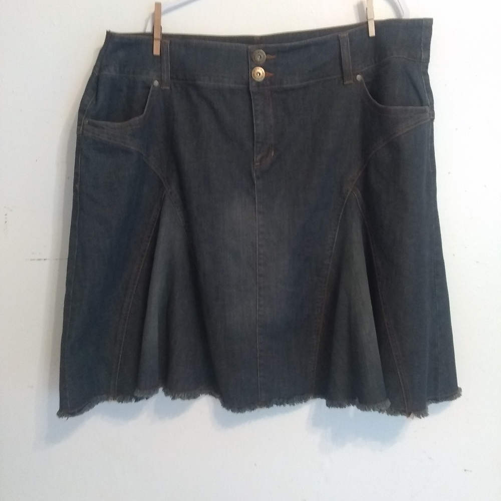 Motto Jean Flared Skirt
